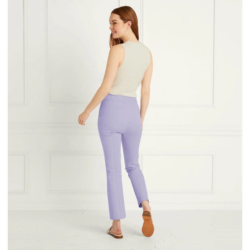 Hill House Lavender Purple Claire Mid Rise Straight Leg Pants Size L - Picture 2 of 11